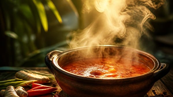 Vergessen Sie Gazpacho: Warum man in Afrika bei Gluthitze diese scharfe Suppe kocht