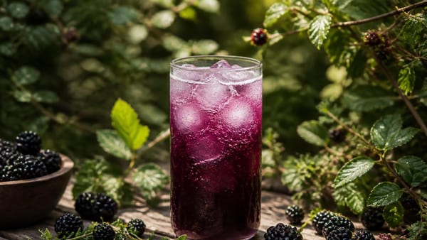 Brombeer-Thymian-Shrub: Der Aperitif, der aus der Hecke kam