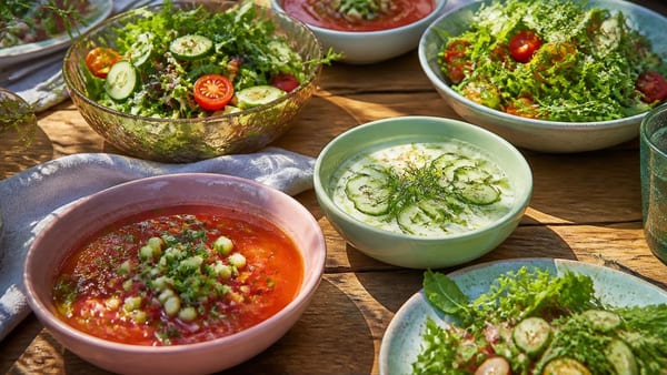 Kalte Suppen & knackige Salate: Die 30 leckersten Rezepte für die leichte Sommerküche bei 30 Grad