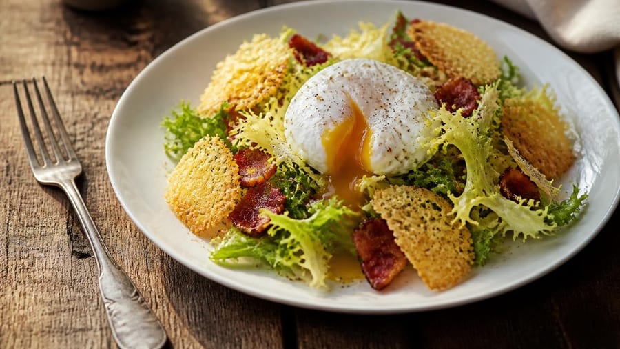 Salade Lyonnaise mit Comté-Käse-Chips - Rezepte - Verbraucher