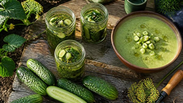 Selbstversorgung: Gurken anbauen, sauer einlegen und zu Gazpacho verarbeiten