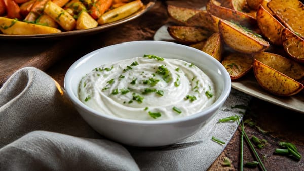 Sour Cream: Perfekter Dip zu Ofengemüse, Kartoffeln und Co.