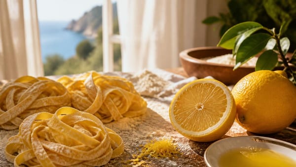 Tagliolini al Limone: Wenn das Leben uns Zitronen schenkt, machen wir Pasta